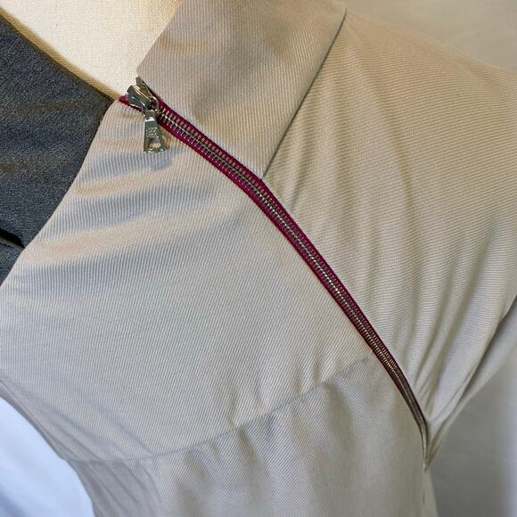 Narciso Rodriguez Women's Original Sample Mini Dress Mock Neck Sheath Wrap Zip - Picture 9 of 15